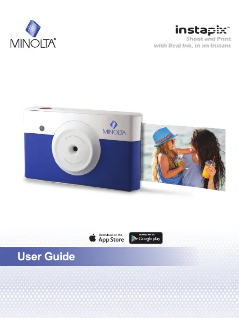 Page 1 de la notice Manuel utilisateur Minolta Instapix MNCP10