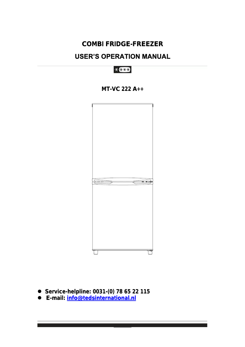 Page n°1 - Manuel utilisateur Whiteline MT-VC 222 A