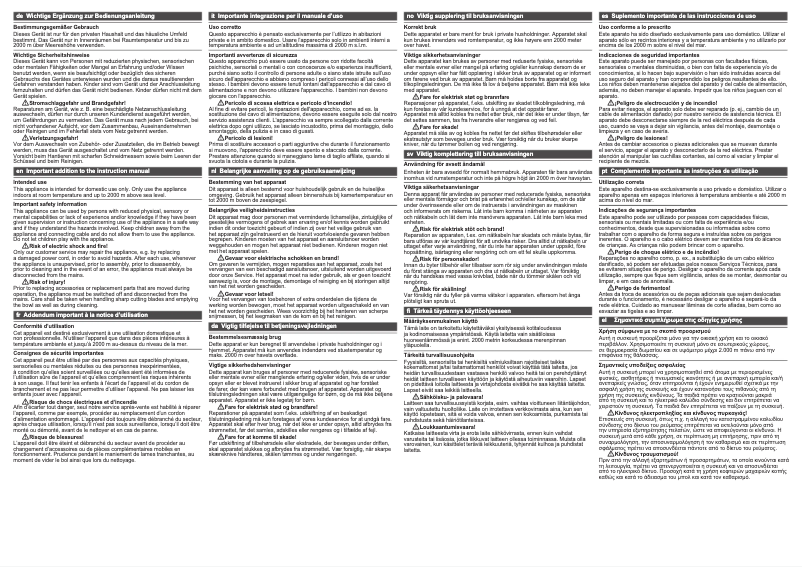 Page n°1 - Manuel utilisateur Siemens MQ66020