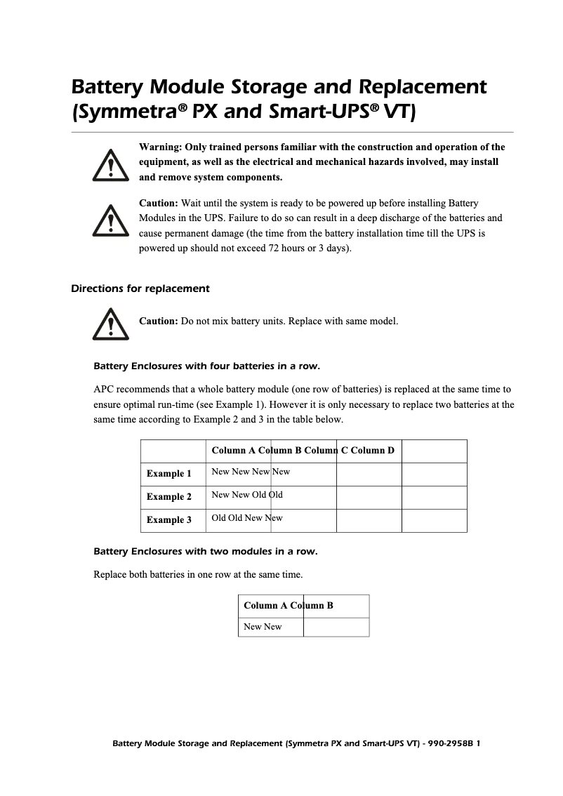 Página 1 del manual Manual de usuario APC SYBT9-B4