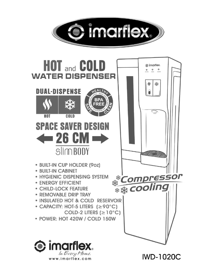 Page 1 de la notice Manuel utilisateur Imarflex IWD-1020C