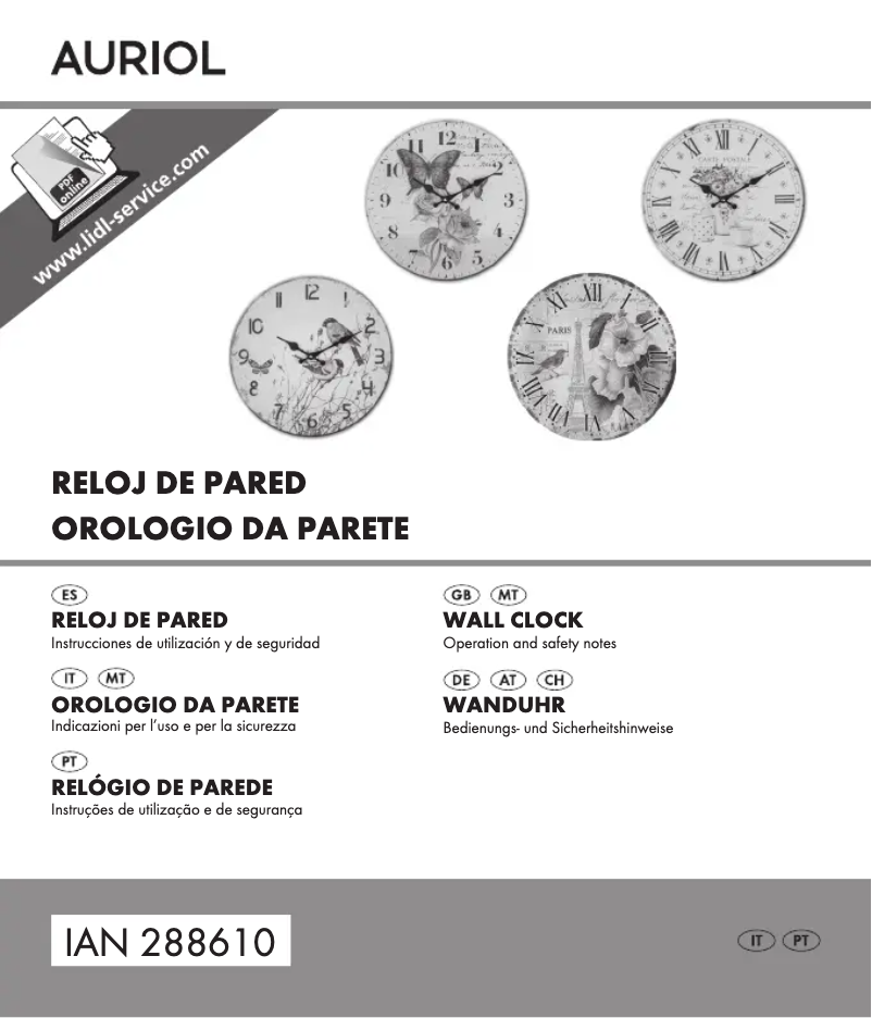 Imagen de la primera página del manual del dispositivo IAN 288610