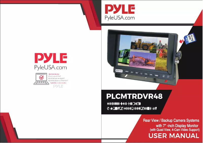 Page 1 of the manual User Manual Pyle PLCMTRDVR48