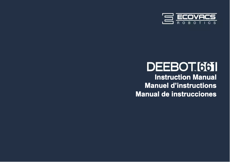 Image de la première page du manuel de l'appareil DEEBOT 661