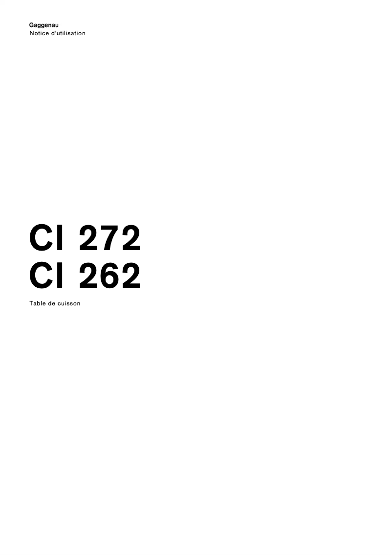 Imagen de la primera página del manual del dispositivo CI272103