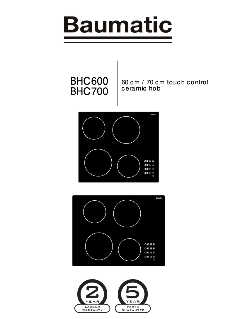 Image de la première page du manuel de l'appareil BHC700