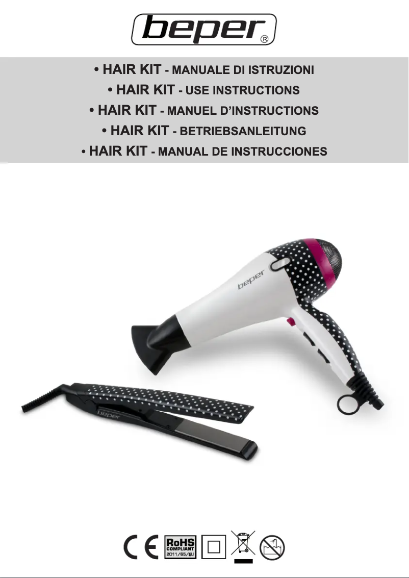 Page 1 de la notice Manuel utilisateur Beper 40.956