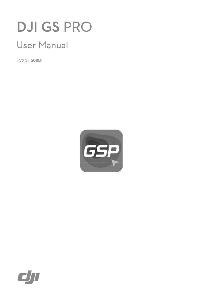 Page 1 de la notice Manuel utilisateur DJI GS Pro