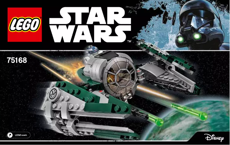 Page n°1 - Manuel utilisateur Lego Yoda's Jedi Starfighter 75168