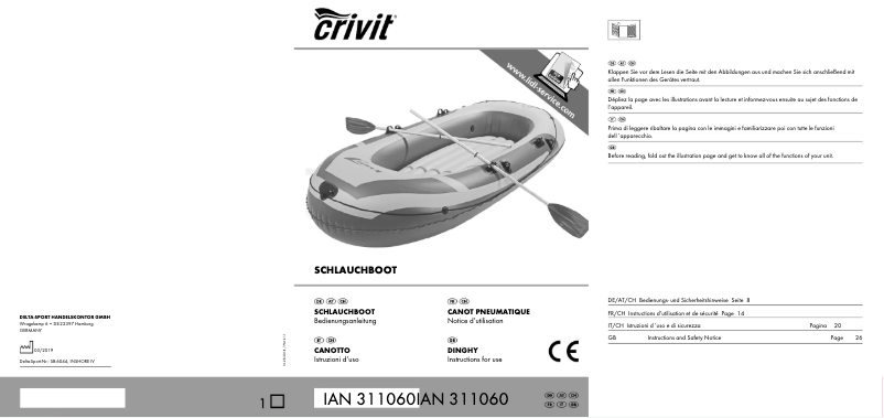 Page 1 de la notice Manuel utilisateur Crivit IAN 86426