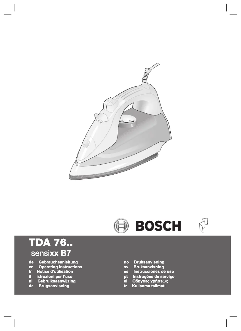 Page 1 de la notice Manuel utilisateur Bosch TDA7630