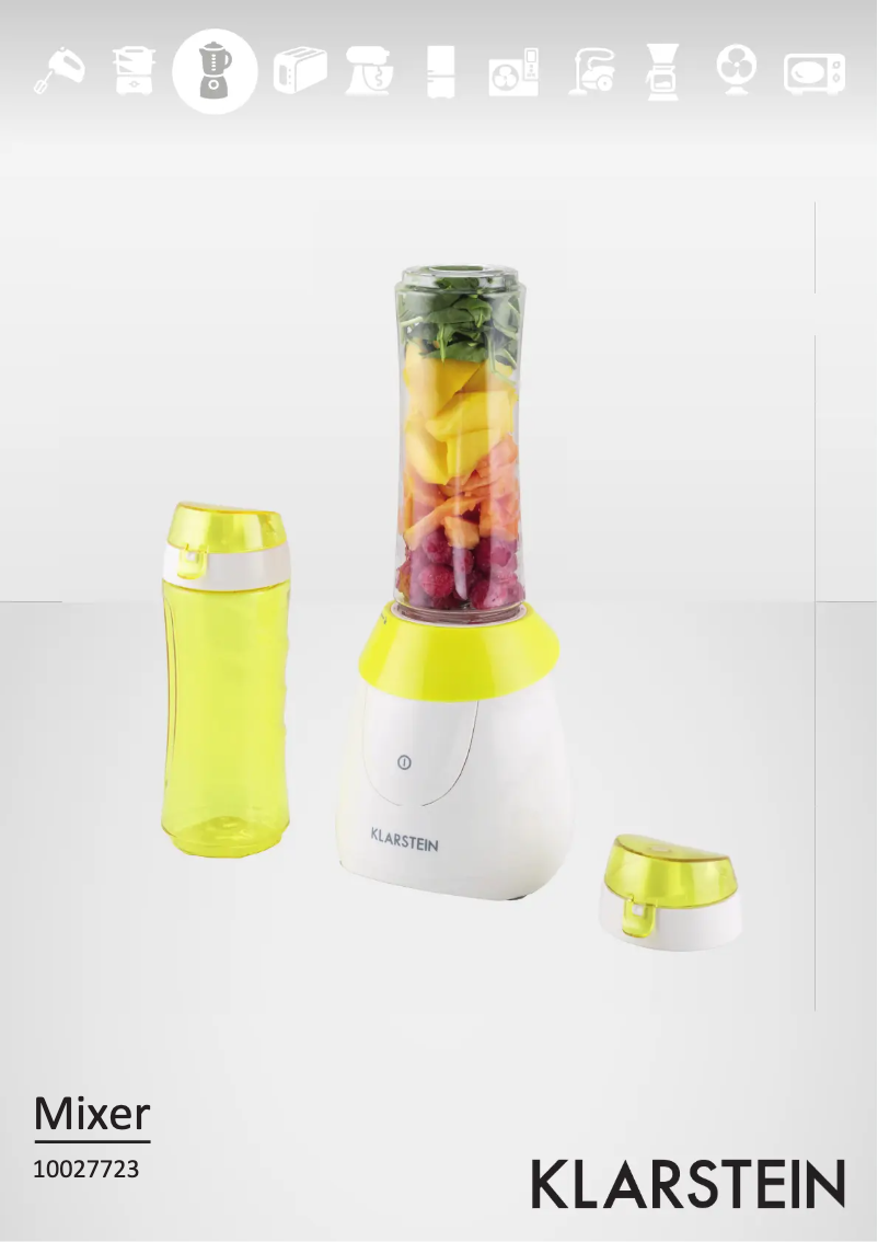 Page 1 de la notice Manuel utilisateur Klarstein 10027723