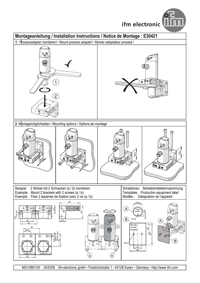 Image de la première page du manuel de l'appareil E30421