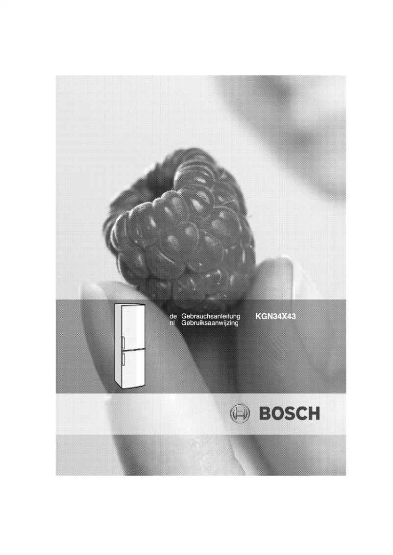 Page 1 de la notice Manuel utilisateur Bosch KGN34X43
