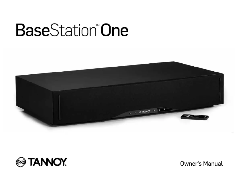 Page n°1 - Manuel utilisateur Tannoy BaseStation One