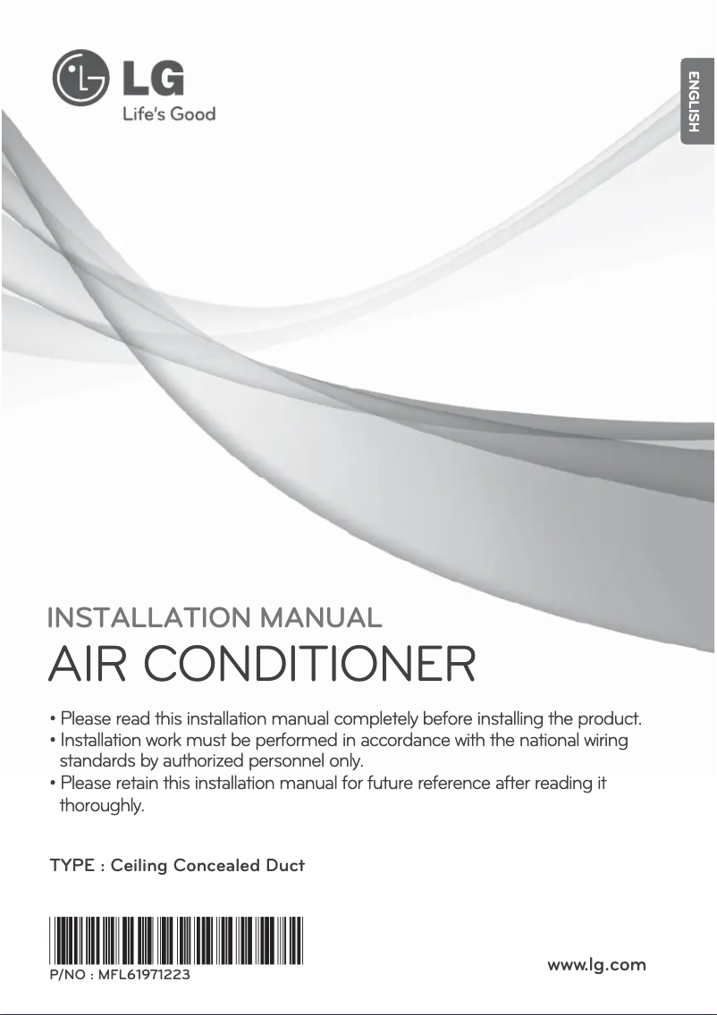 Página 1 del manual Manual de usuario LG ABNQ36GGLA0