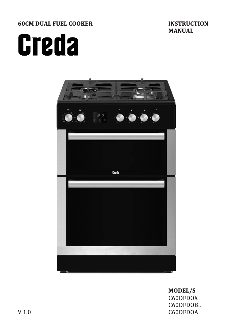 Imagen de la primera página del manual del dispositivo C60DFDOX