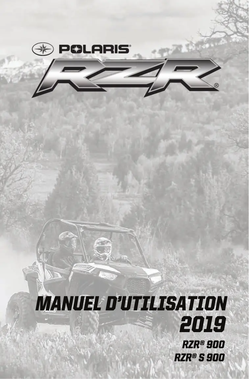 Page n°1 - Manuel utilisateur Polaris RZR 900 (2019)