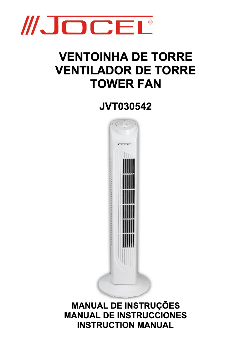 Page n°1 - Manuel utilisateur Jocel JVT030542