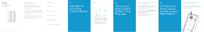 Page 1 de la notice Manuel utilisateur Ring Glass Break Sensor