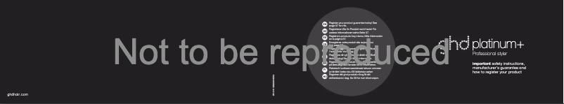 Página 1 del manual Manual de usuario GHD Platinum+