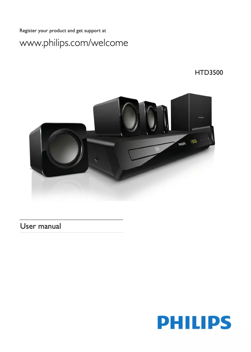 Image de la première page du manuel de l'appareil HTD3500