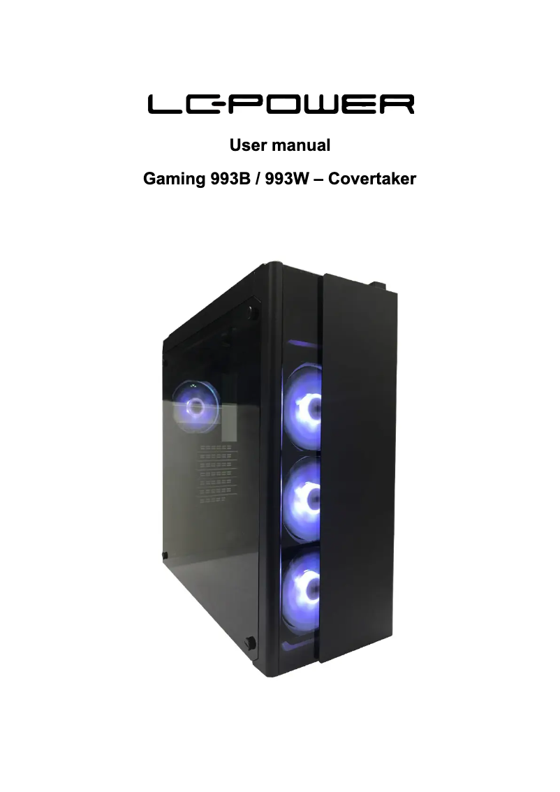 Image de la première page du manuel de l'appareil ATX Gaming 993B