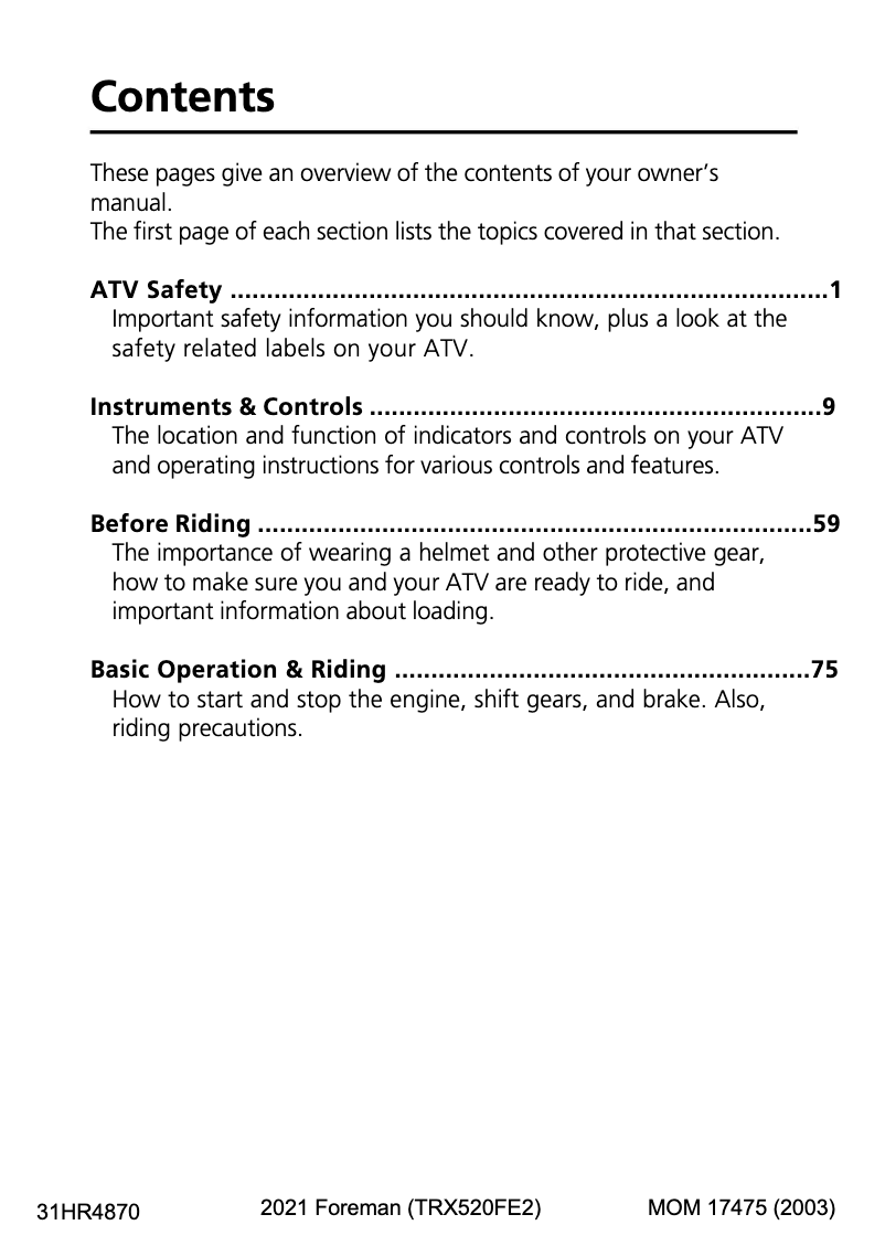 Imagen de la primera página del manual del dispositivo Foreman (2021)