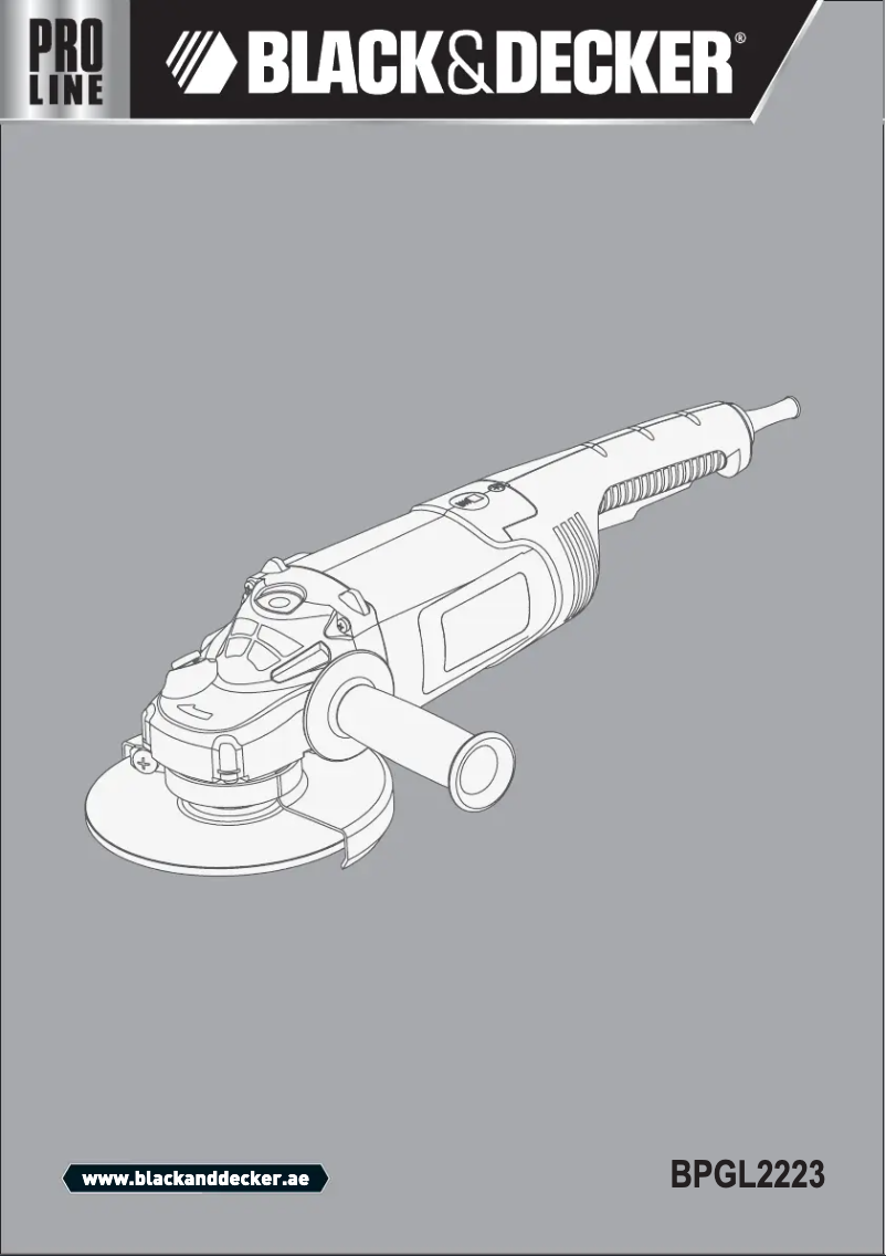 Image de la première page du manuel de l'appareil BPGL2223