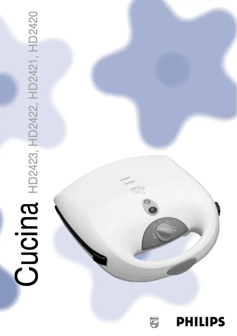 Page 1 de la notice Manuel utilisateur Philips Cucina HD2422