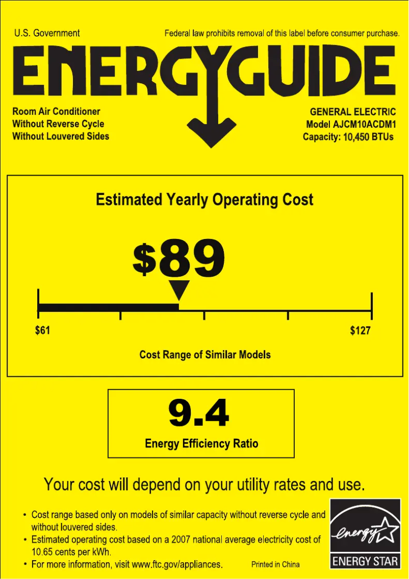 Image de la première page du manuel de l'appareil AJCQ10ACD