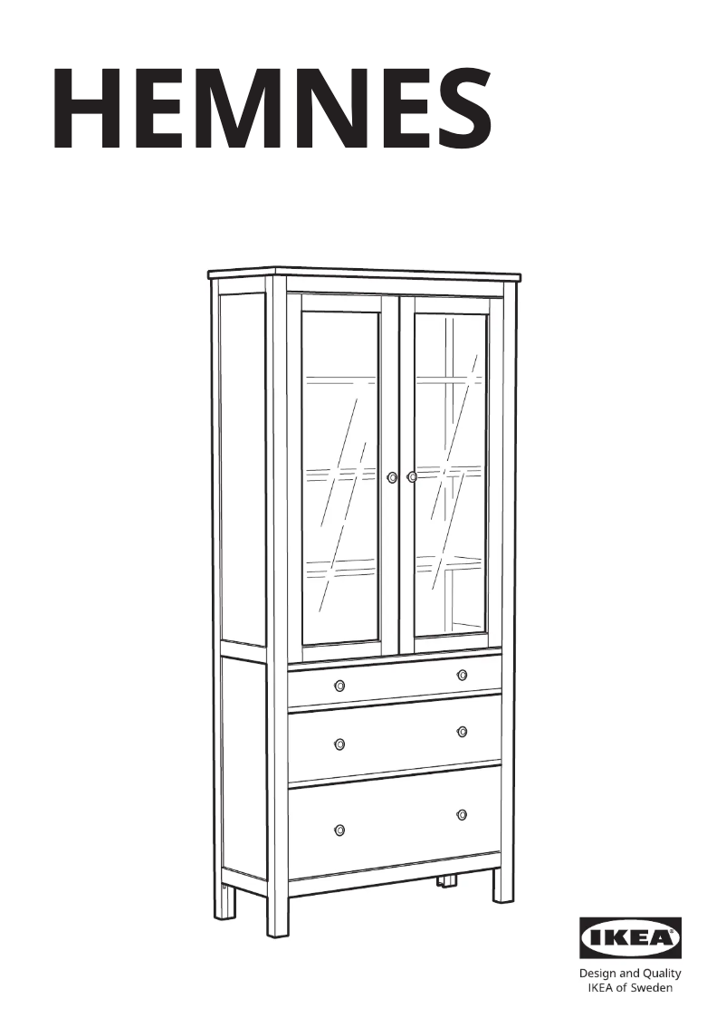 Imagen de la primera página del manual del dispositivo HEMNES 703.717.71