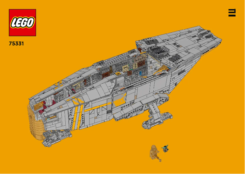 Page 1 de la notice Consignes visuelles Lego Star Wars 75331