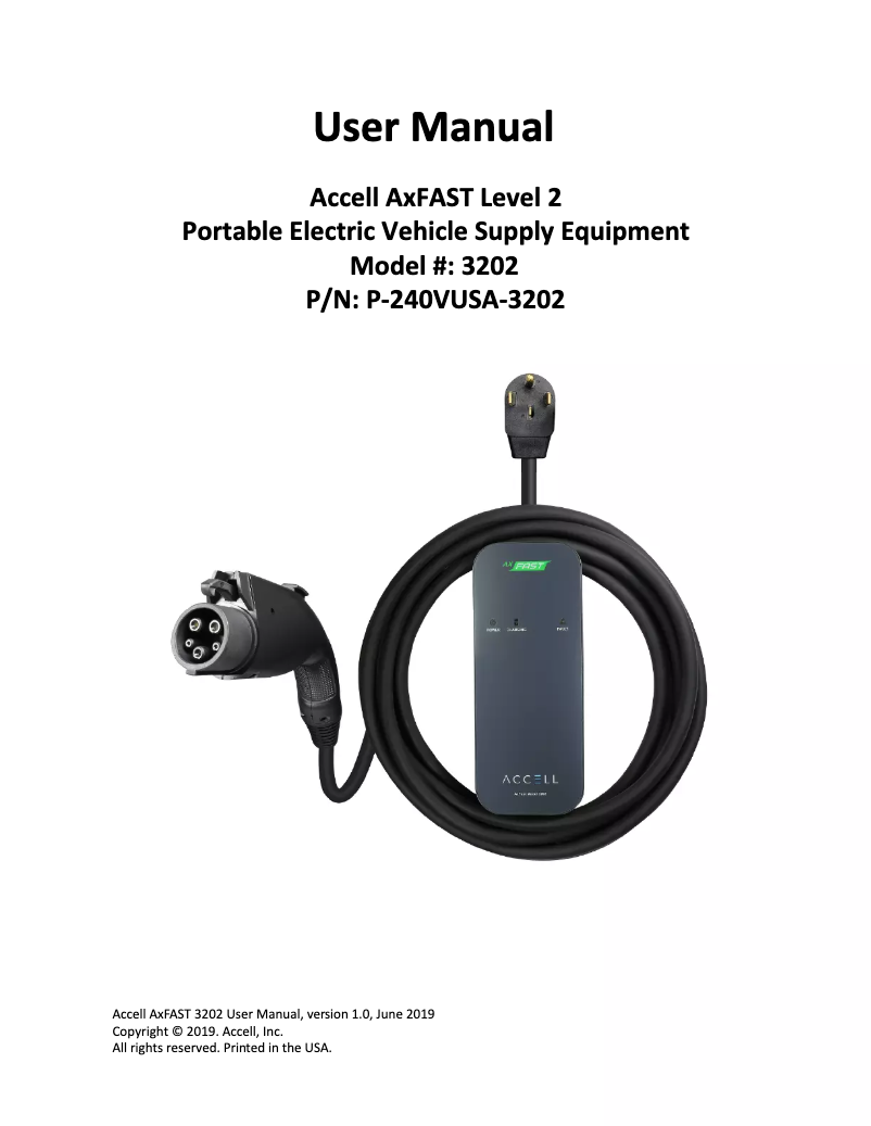 Image de la première page du manuel de l'appareil P-240VUSA-3202