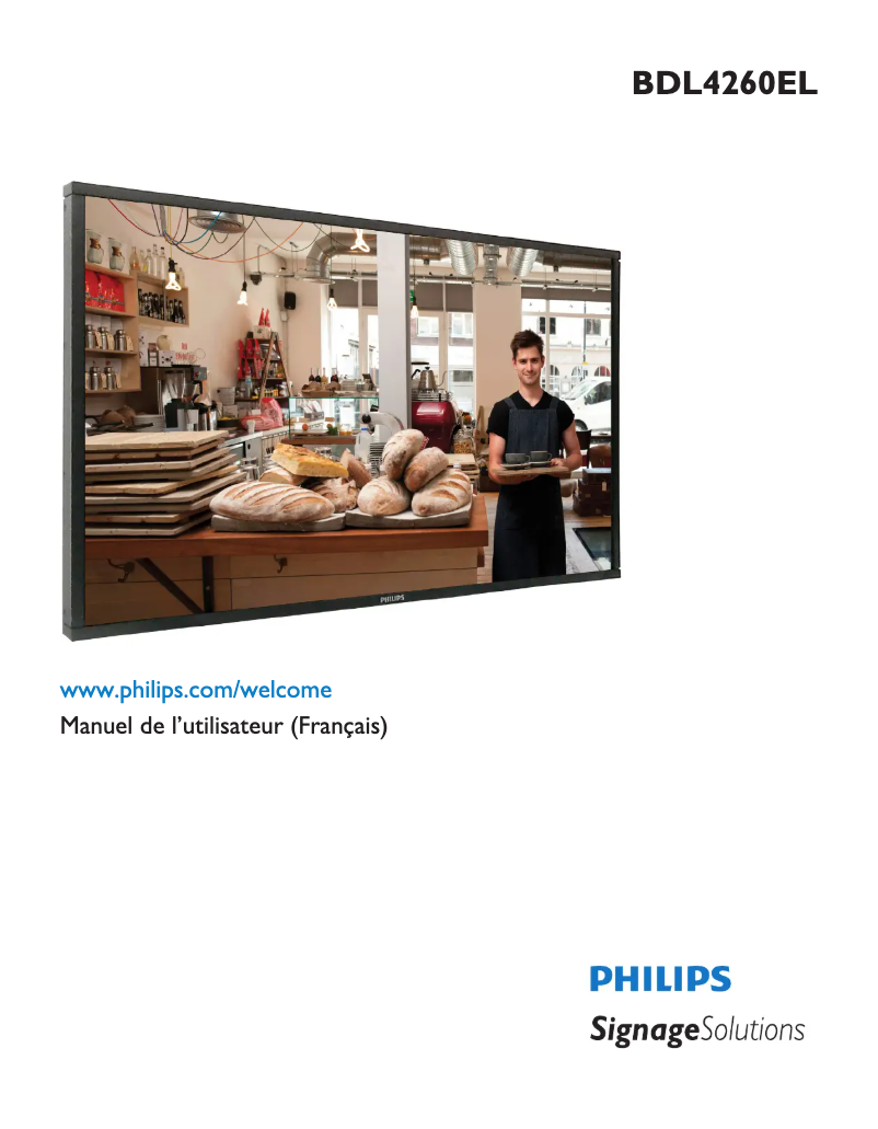 Page n°1 - Mode d'emploi Philips BDL4260EL