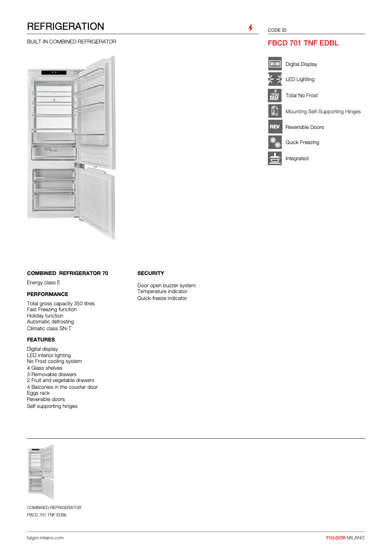 Image de la première page du manuel de l'appareil FBCD 701 TNF EDBL