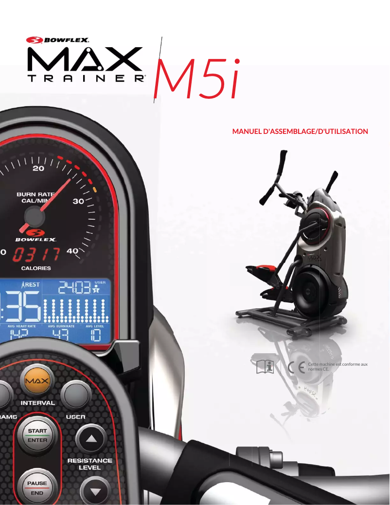 Page n°1 - Manuel utilisateur Bowflex Max Trainer M5i