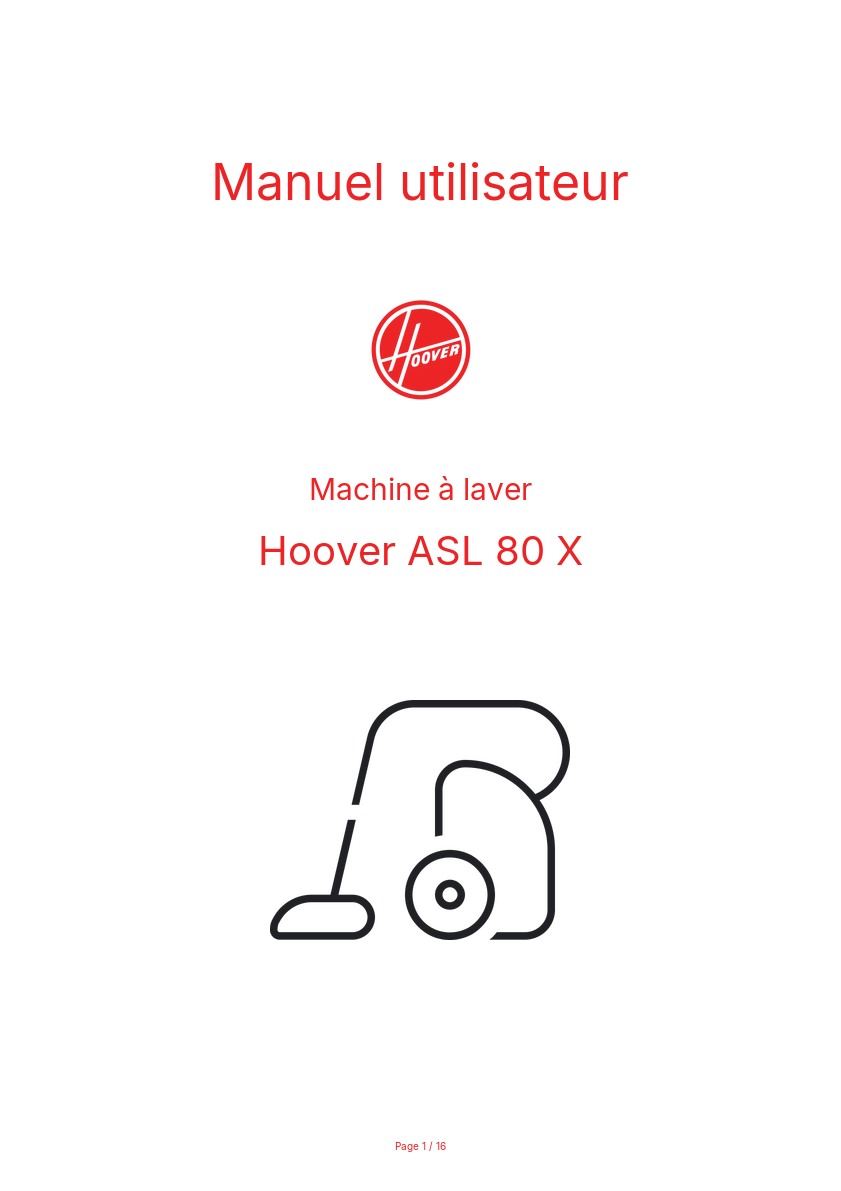 Image de la première page du manuel de l'appareil ASL 80 X
