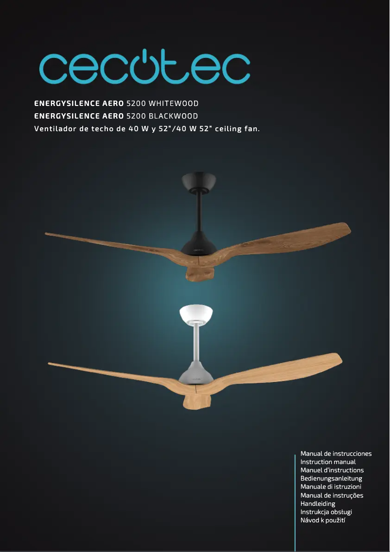 Page 1 de la notice Manuel utilisateur Cecotec EnergySilence Aero 5200