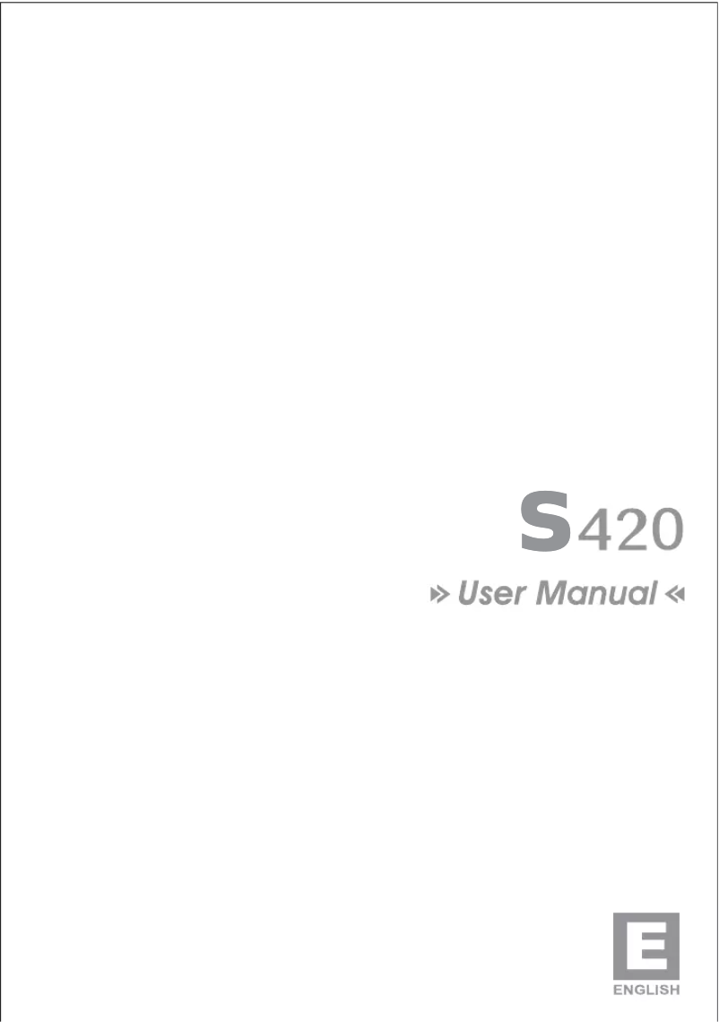 Page 1 de la notice Manuel utilisateur HiTi S420