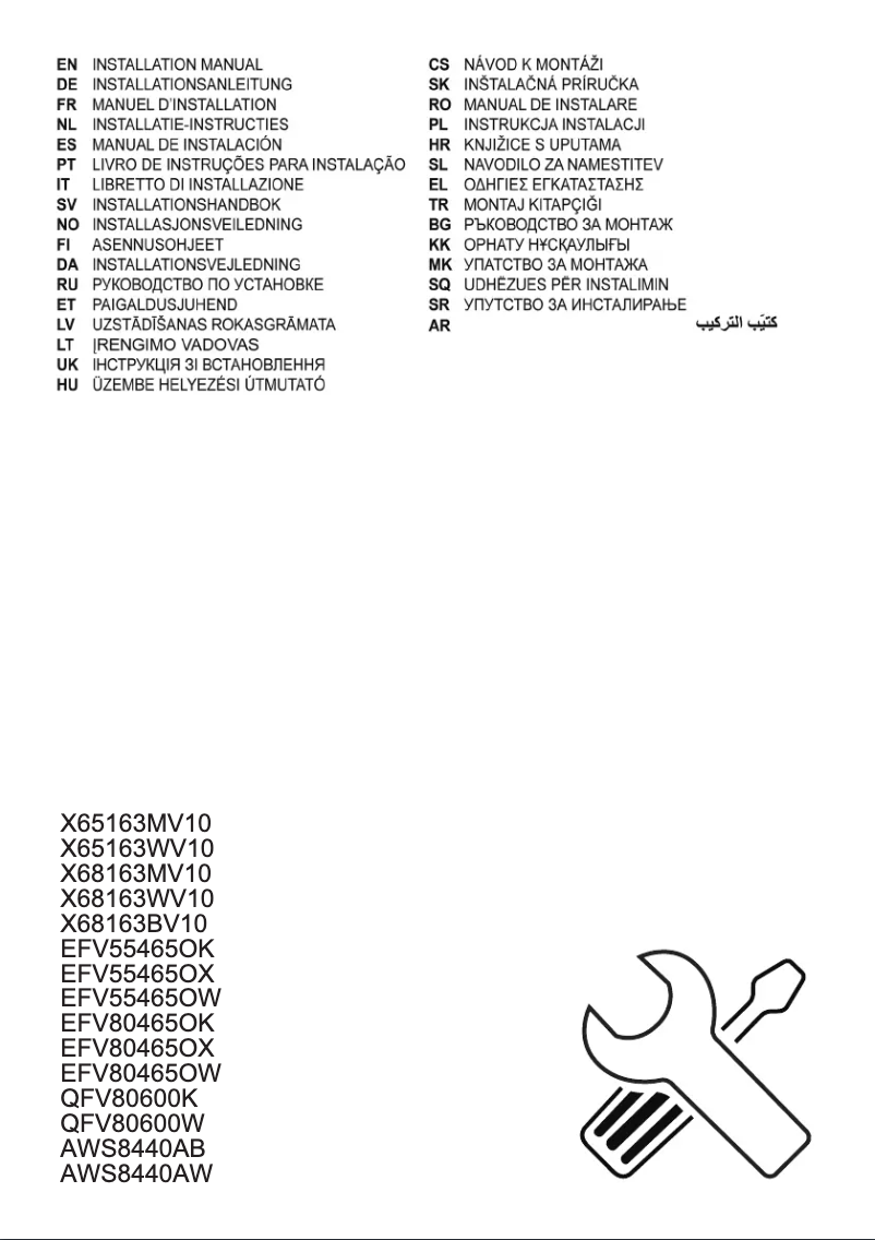 Page 1 de la notice Manuel utilisateur AEG X65163MV10