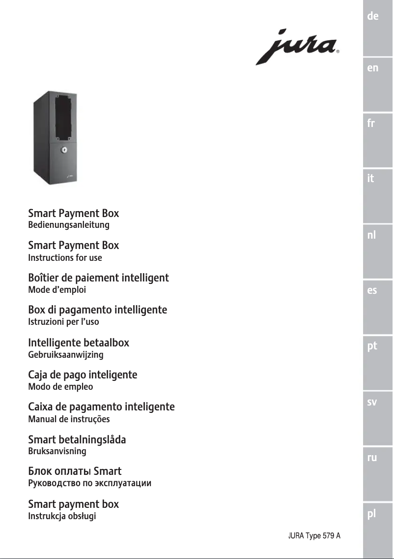 Image de la première page du manuel de l'appareil Smart Payment Box