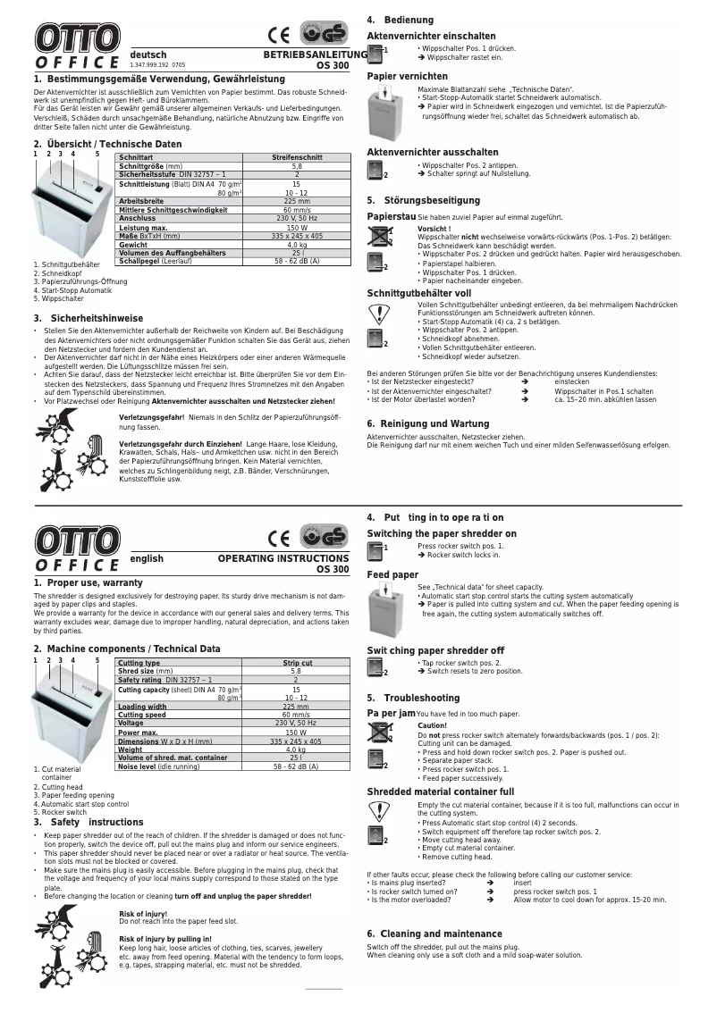 Página 1 del manual Manual de usuario OTTO OS-300