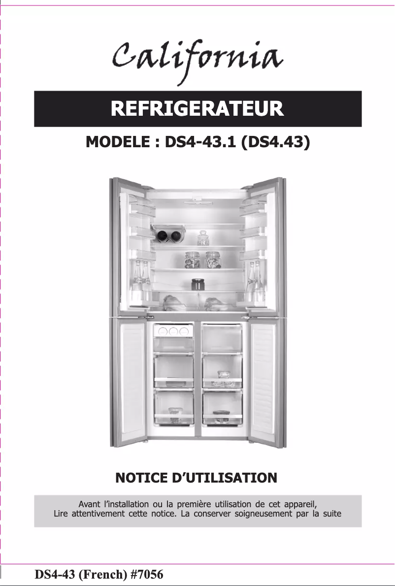 Image de la première page du manuel de l'appareil DS4-43.1
