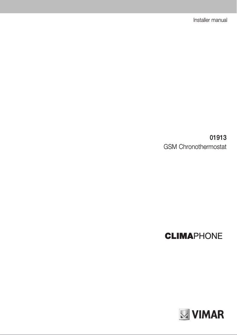 Page 1 de la notice Manuel utilisateur Vimar 01913.14