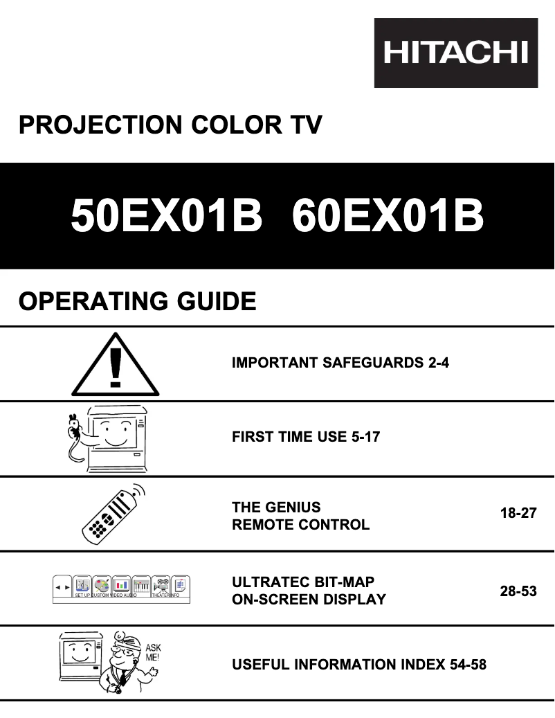 Image de la première page du manuel de l'appareil 50EX01B