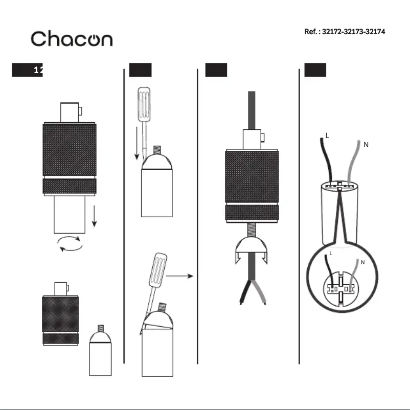 Page 1 de la notice Manuel utilisateur Chacon 32174