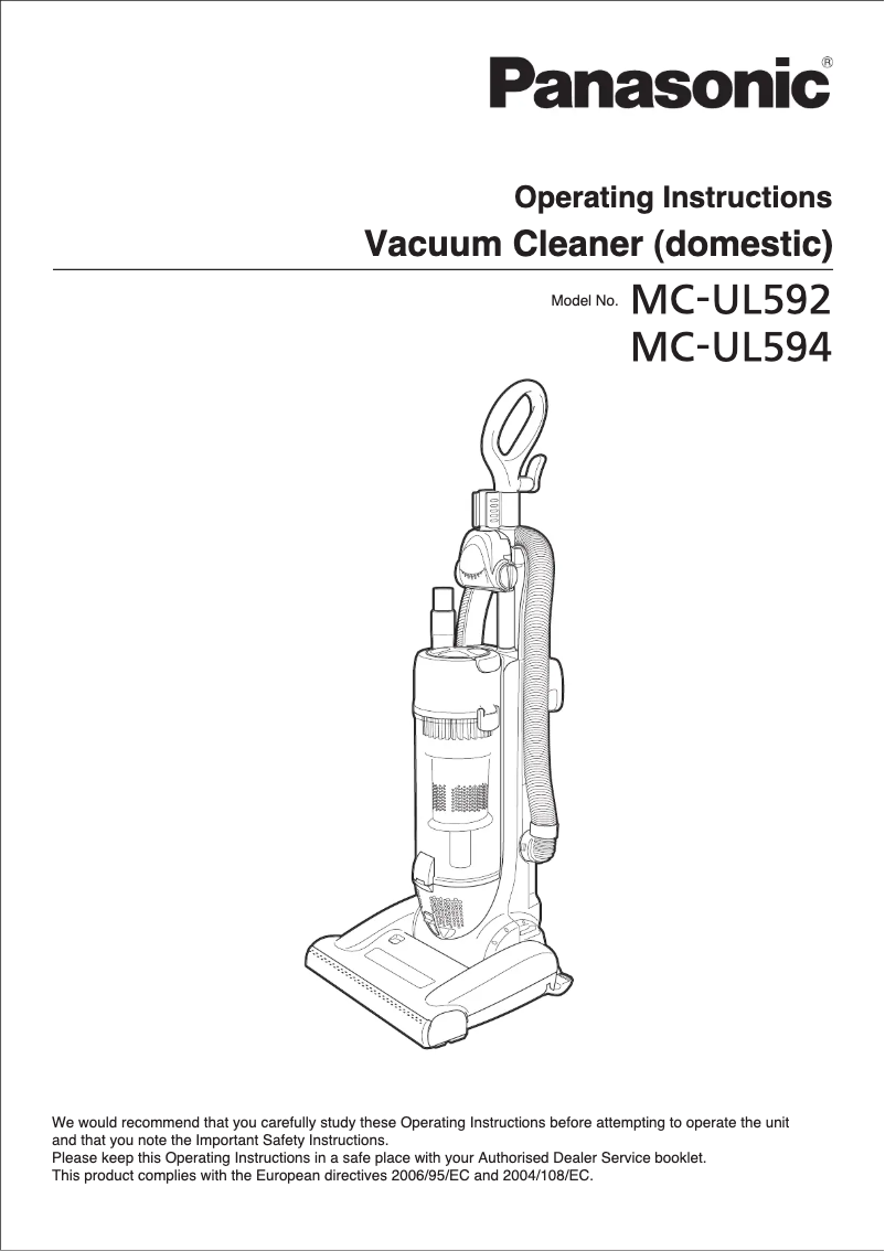 Imagen de la primera página del manual del dispositivo MC-UL592