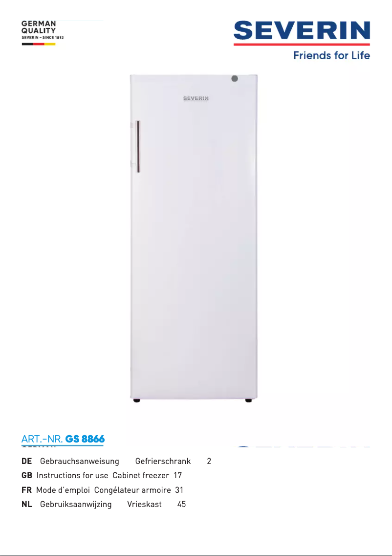 Image de la première page du manuel de l'appareil GS 8866