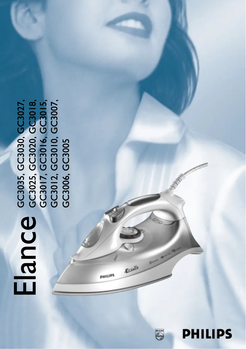 Image de la première page du manuel de l'appareil Elance GC3017